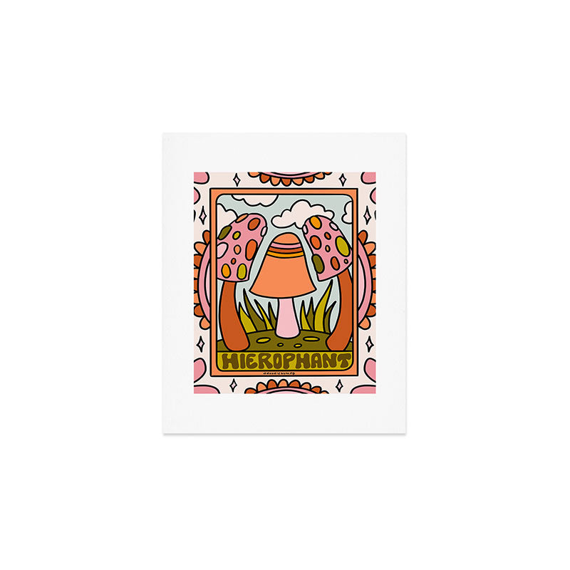 5. The Hierophant Mushroom Art Print