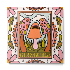 5. The Hierophant Mushroom Metal Print