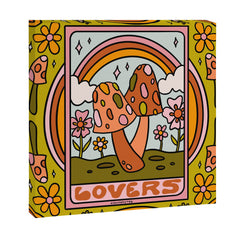 6. The Lovers Mushroom Canvas Print