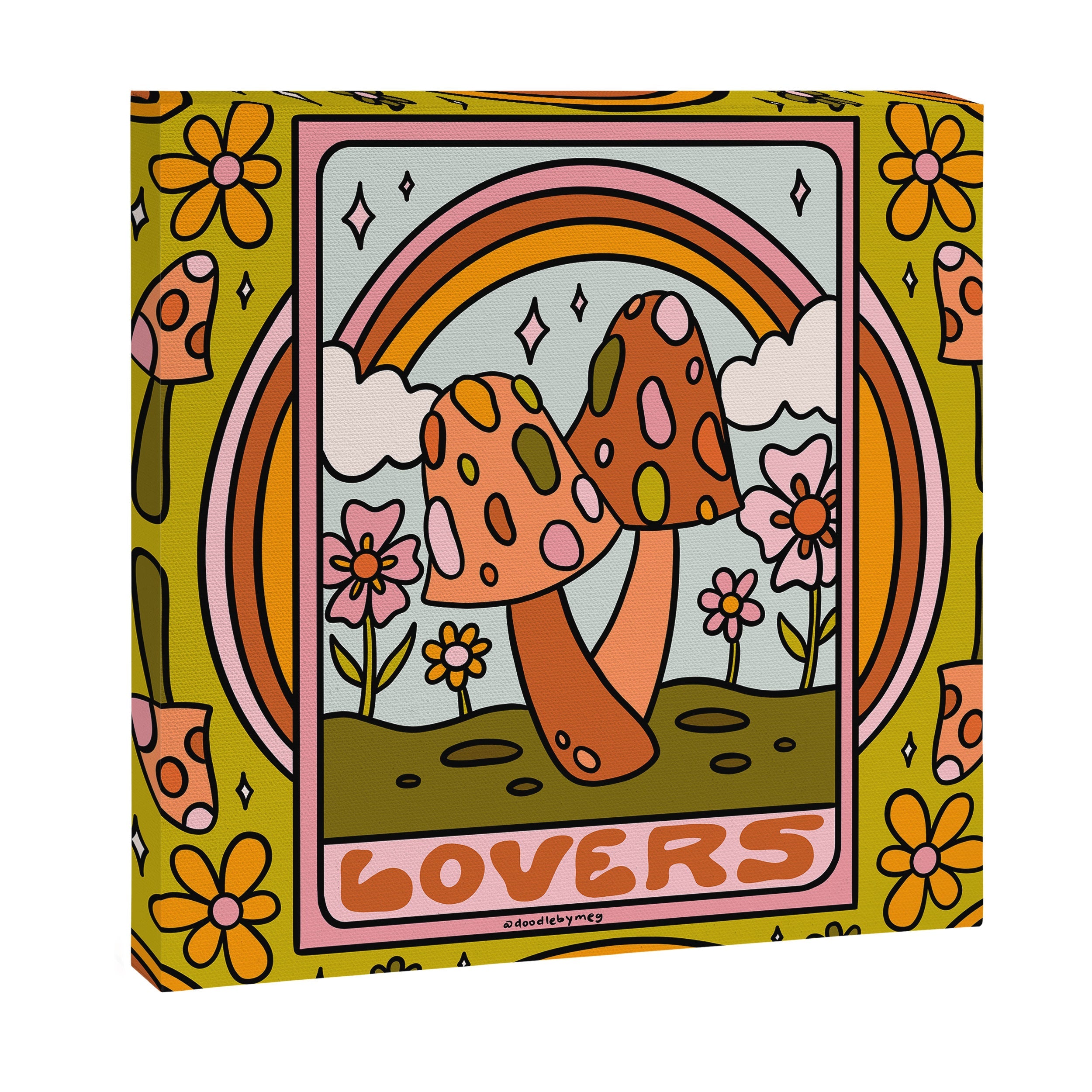 6. The Lovers Mushroom Canvas Print
