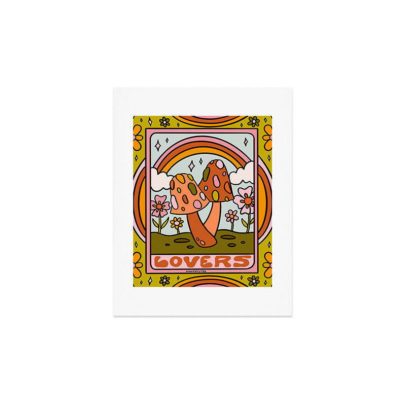 6. The Lovers Mushroom Art Print
