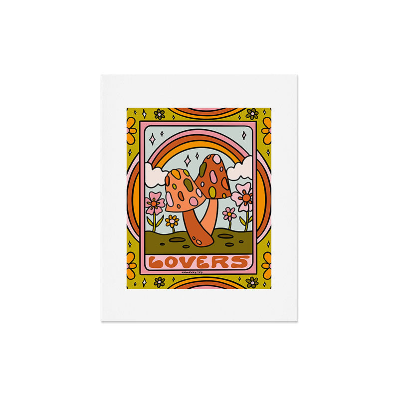 6. The Lovers Mushroom Art Print