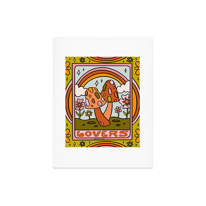 6. The Lovers Mushroom Art Print