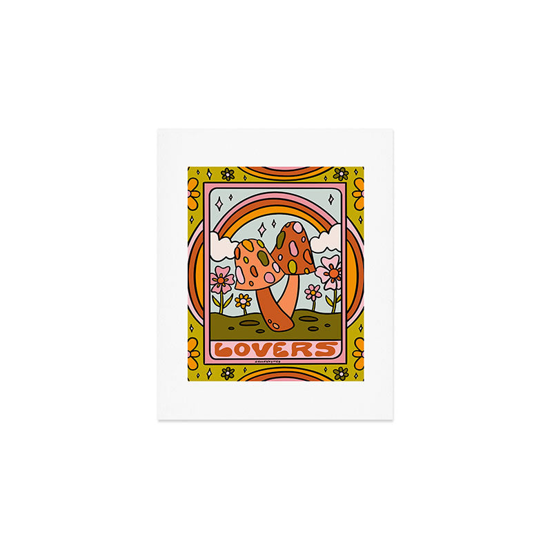 6. The Lovers Mushroom Art Print