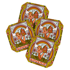 6. The Lovers Mushroom Coaster