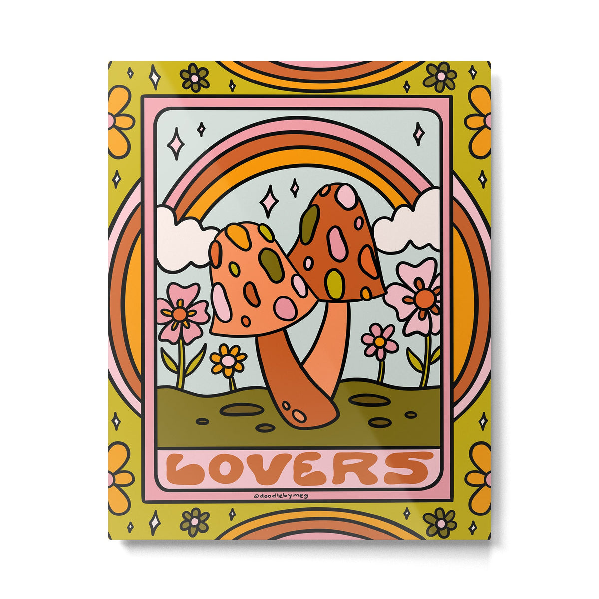6. The Lovers Mushroom Metal Print
