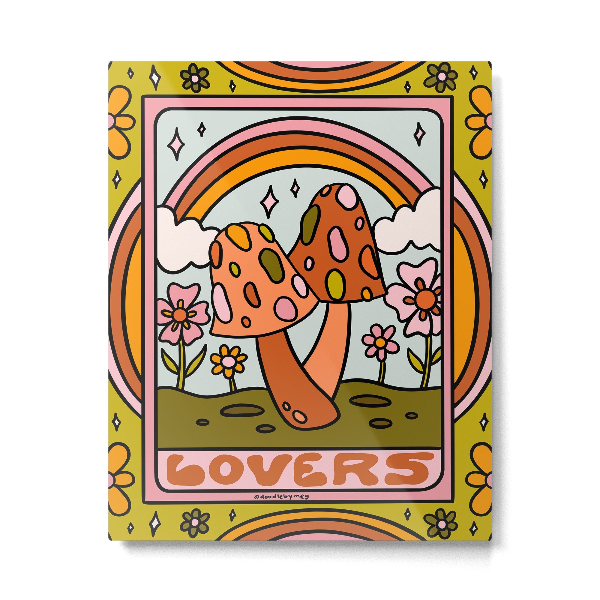 6. The Lovers Mushroom Metal Print