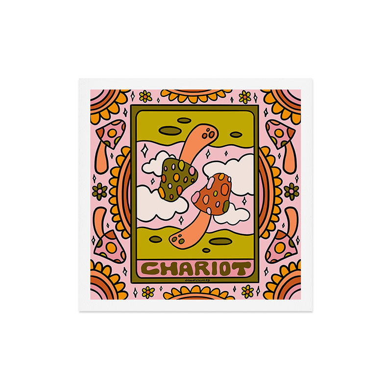 7. Chariot Mushroom Art Print