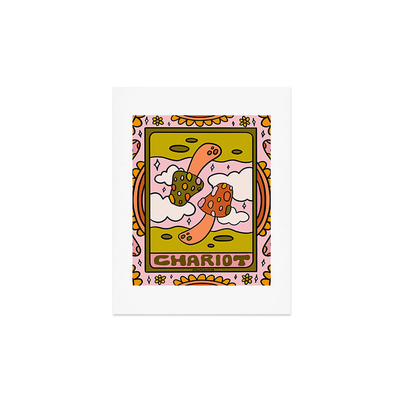 7. Chariot Mushroom Art Print
