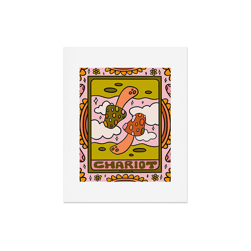 7. Chariot Mushroom Art Print