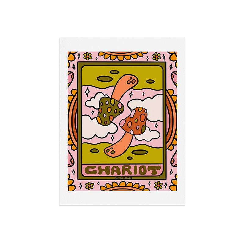 7. Chariot Mushroom Art Print