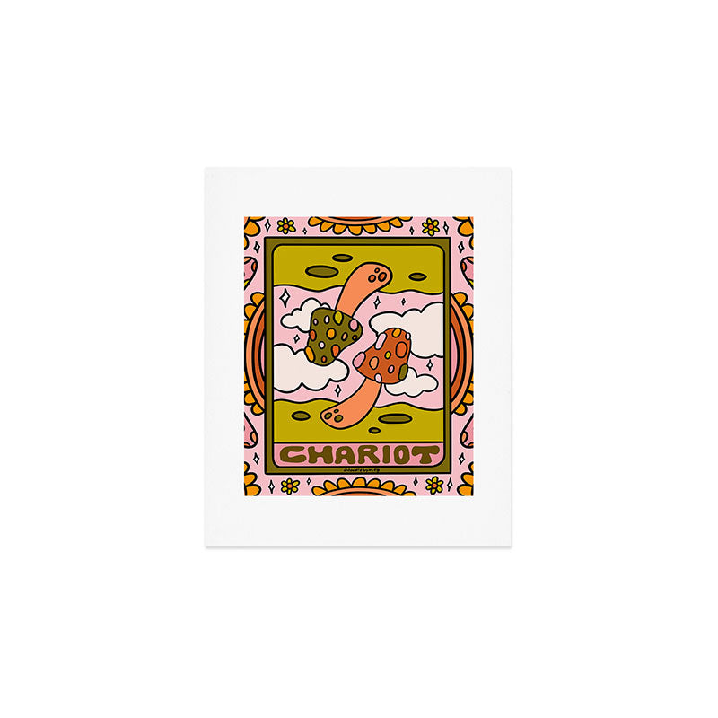 7. Chariot Mushroom Art Print