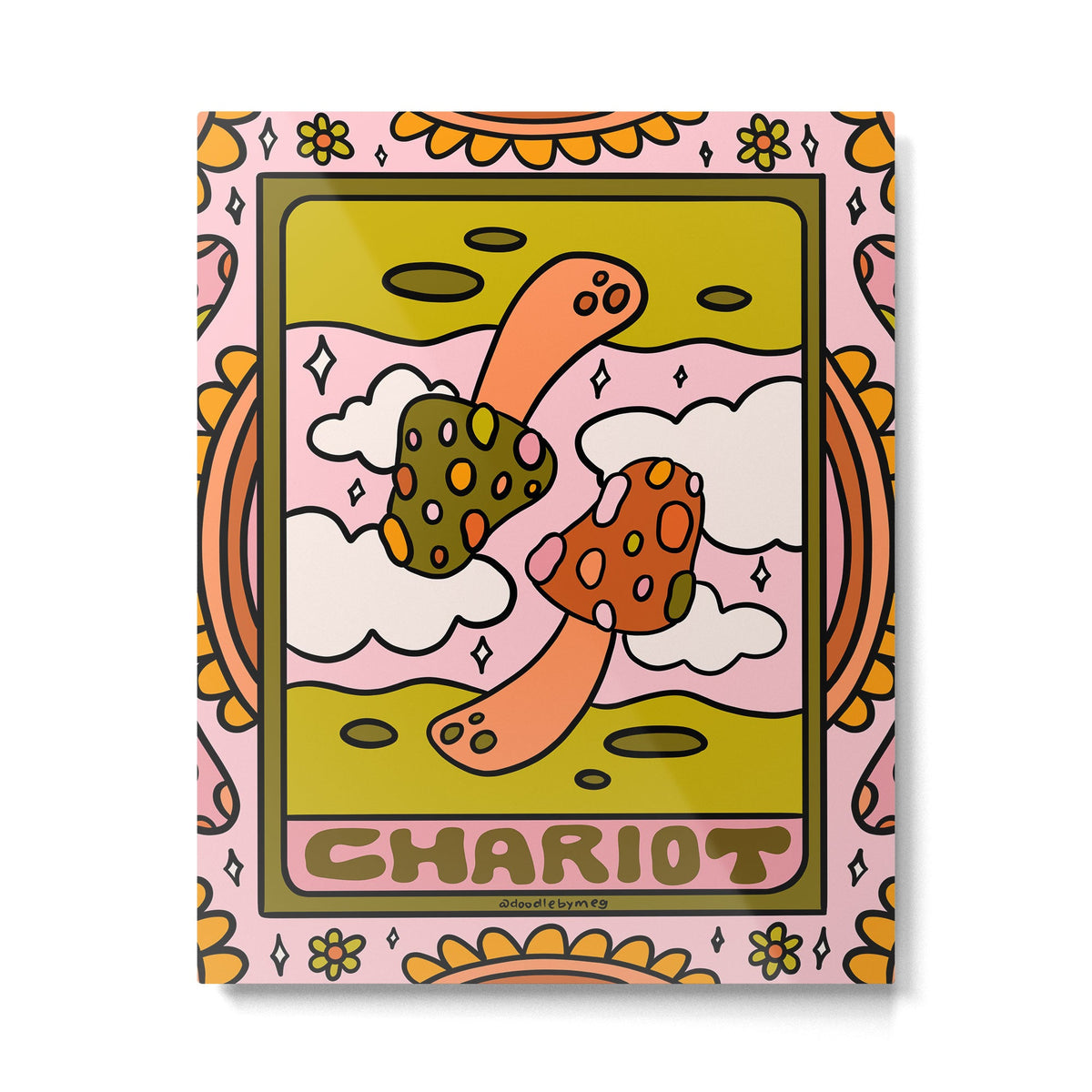 7. Chariot Mushroom Metal Print