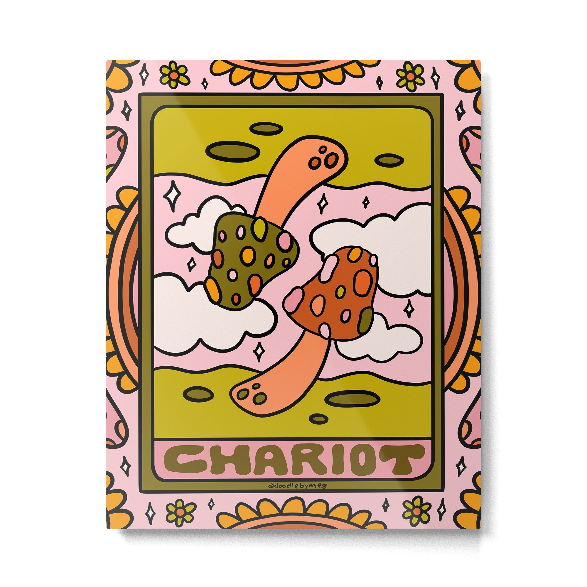7. Chariot Mushroom Metal Print