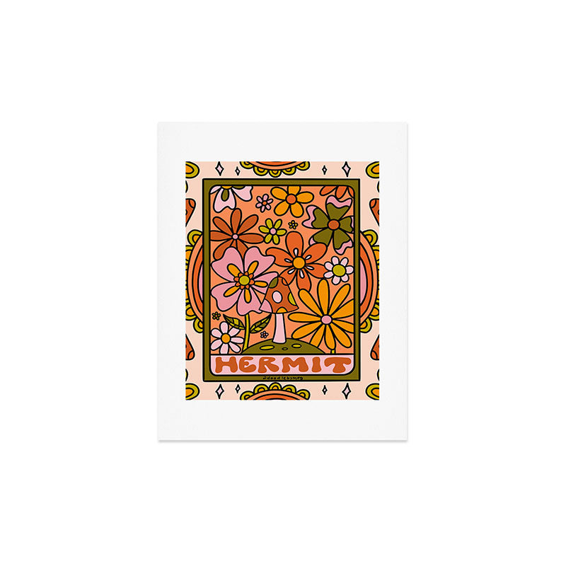 9. Hermit Mushroom Art Print