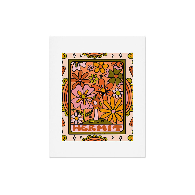 9. Hermit Mushroom Art Print