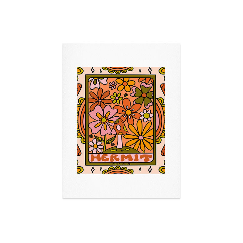9. Hermit Mushroom Art Print