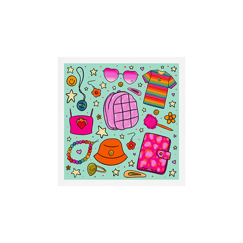 90's Things Print Art Print