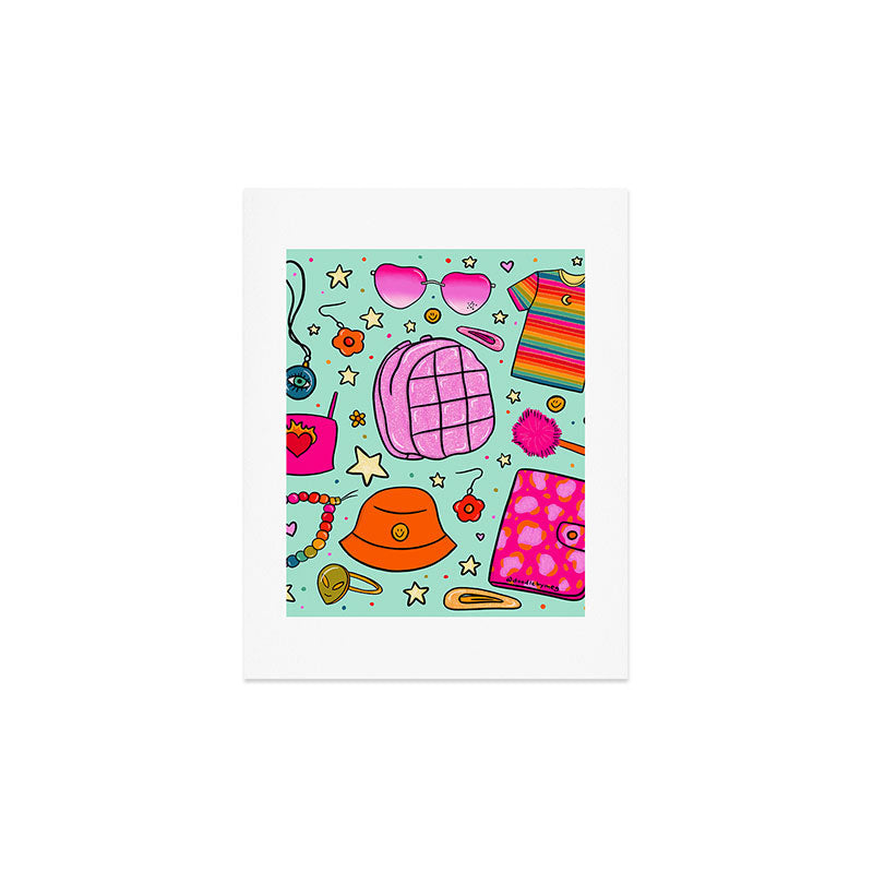 90's Things Print Art Print