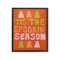 Tis the Spookin Season Framed Canvas Print