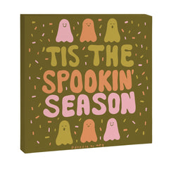 Tis the Spookin Season in Green Canvas Print