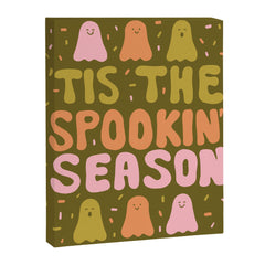 Tis the Spookin Season in Green Canvas Print