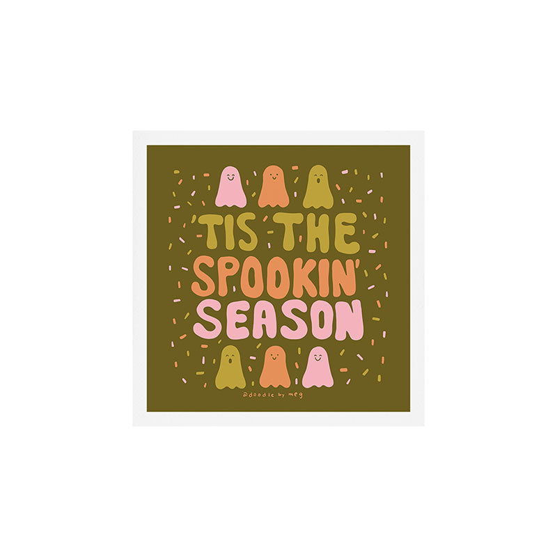 Tis the Spookin Season in Green Art Print