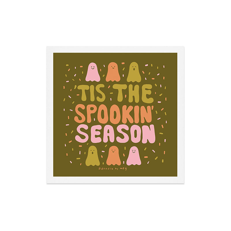 Tis the Spookin Season in Green Art Print