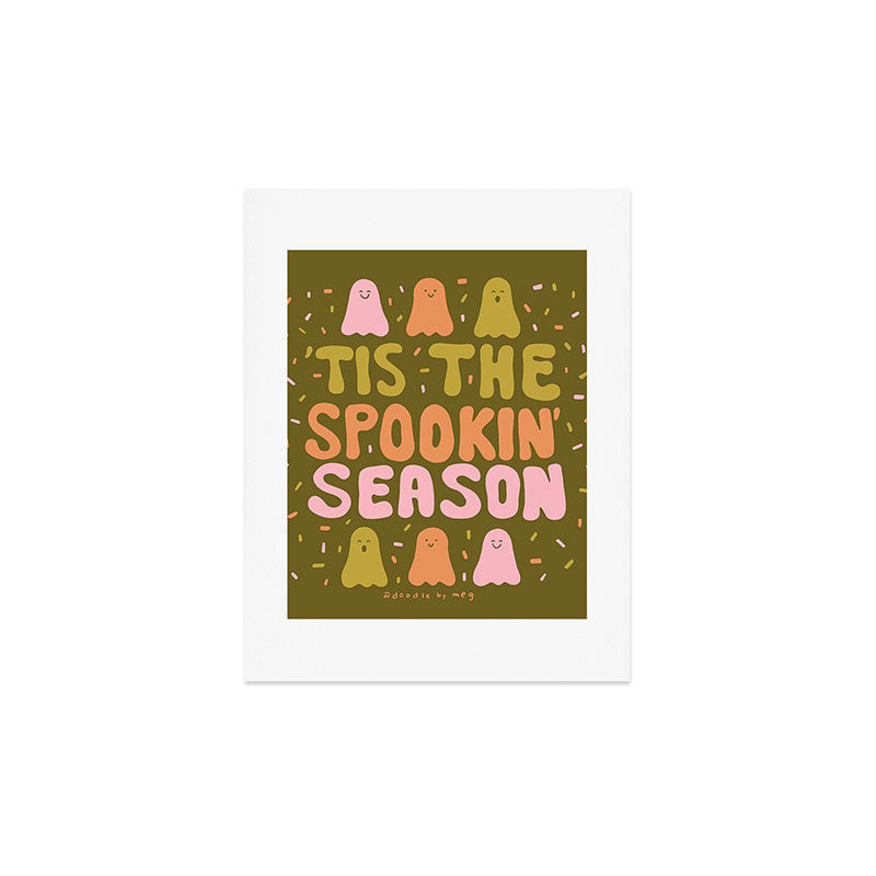 Tis the Spookin Season in Green Art Print