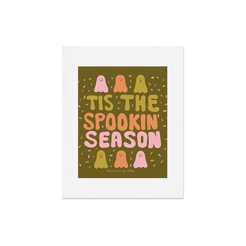 Tis the Spookin Season in Green Art Print