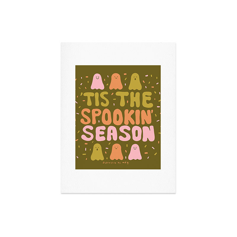Tis the Spookin Season in Green Art Print