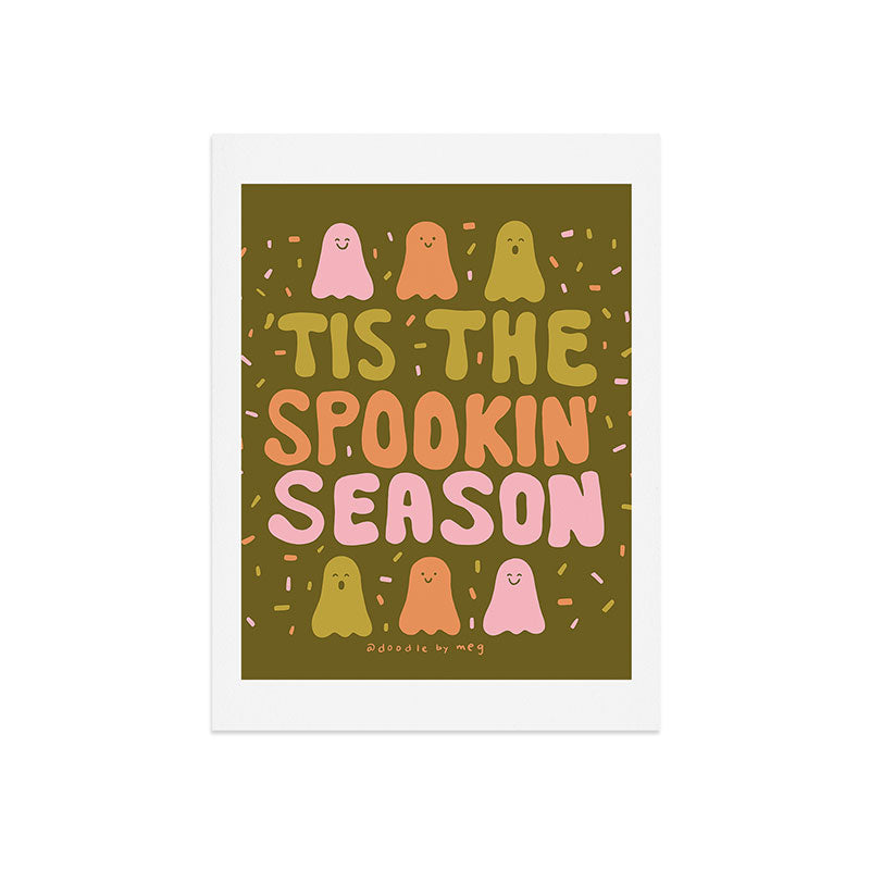 Tis the Spookin Season in Green Art Print