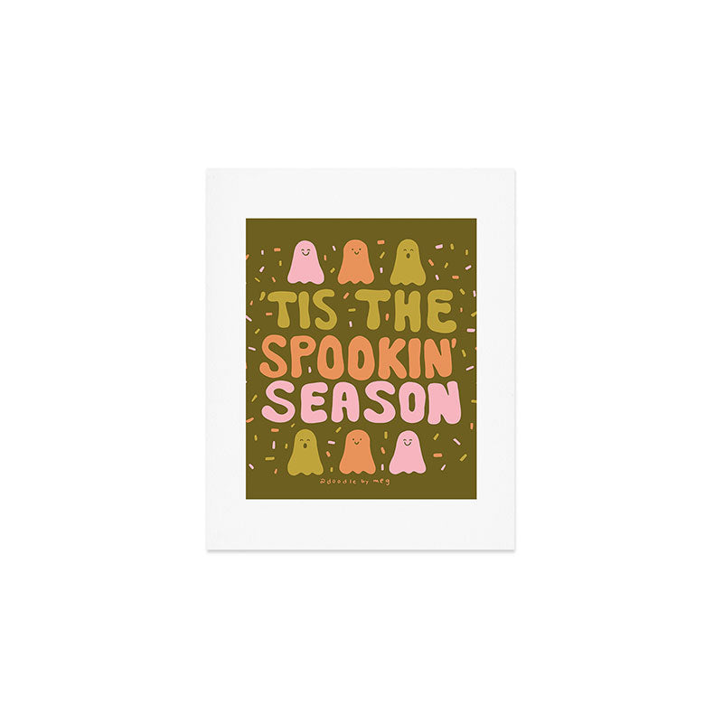 Tis the Spookin Season in Green Art Print