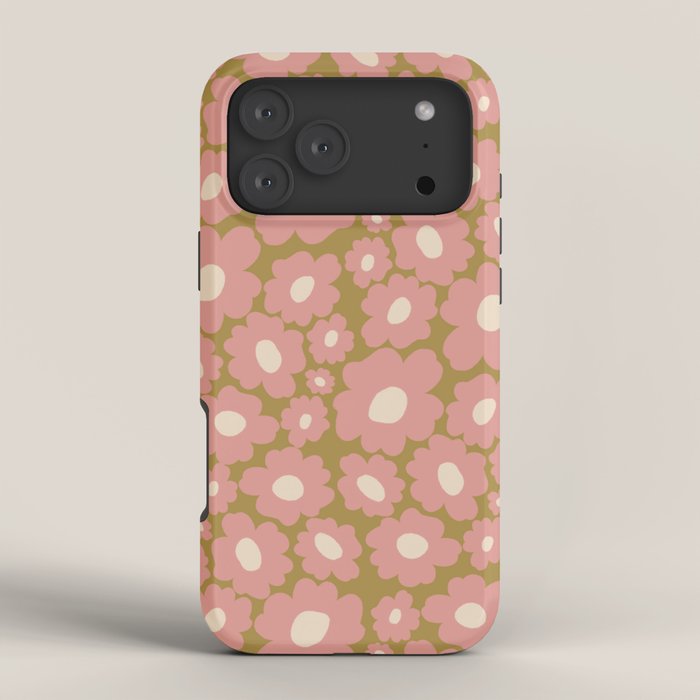 70������s Retro Floral  iPhone Case