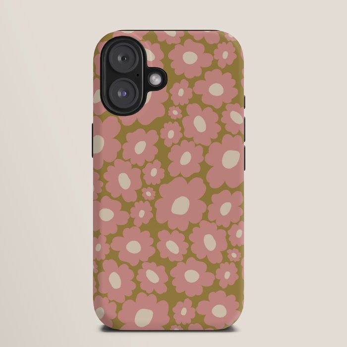 70������s Retro Floral  iPhone Case