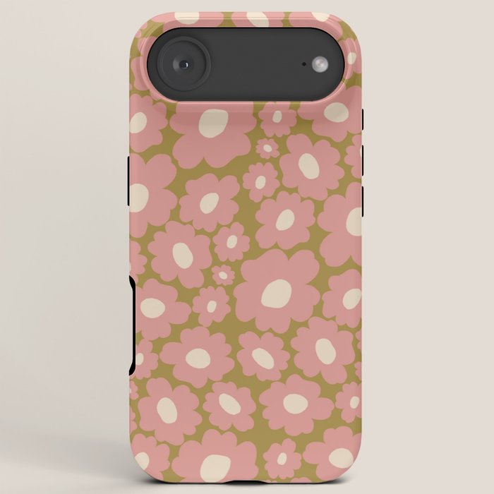 70������s Retro Floral  iPhone Case