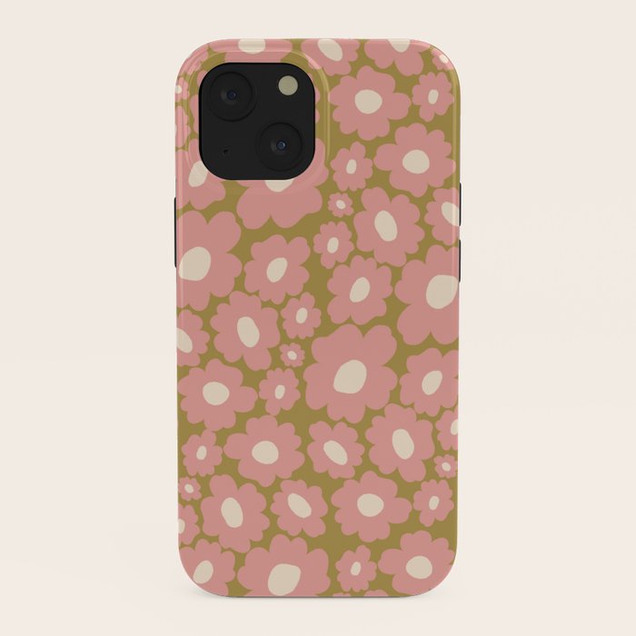 70������s Retro Floral  iPhone Case