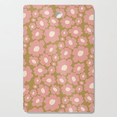 70������s Retro Floral  Cutting Board