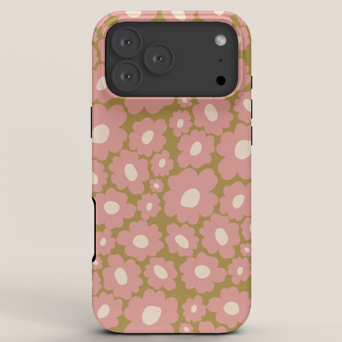 70������s Retro Floral  iPhone Case