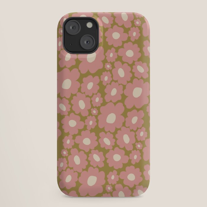 70������s Retro Floral  iPhone Case