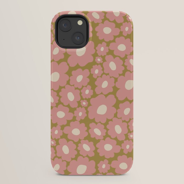 70������s Retro Floral  iPhone Case