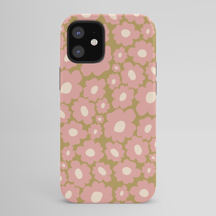 70������s Retro Floral  iPhone Case