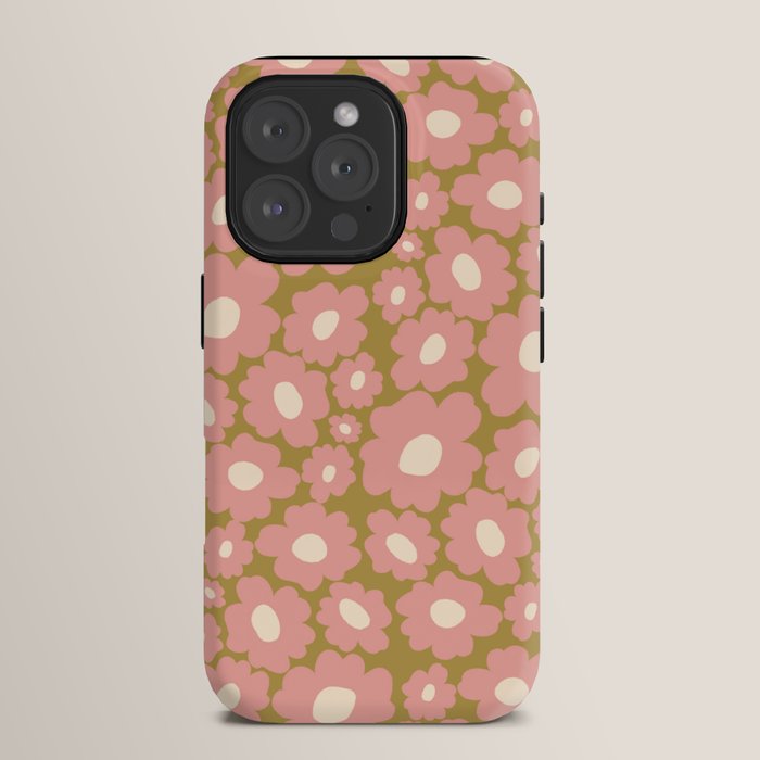70������s Retro Floral  iPhone Case