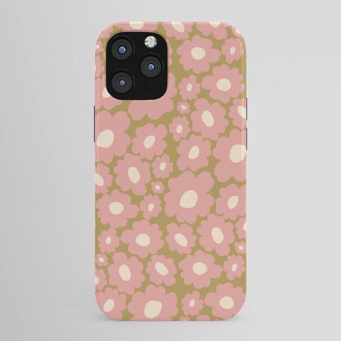 70������s Retro Floral  iPhone Case