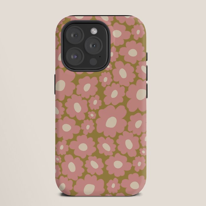 70������s Retro Floral  iPhone Case
