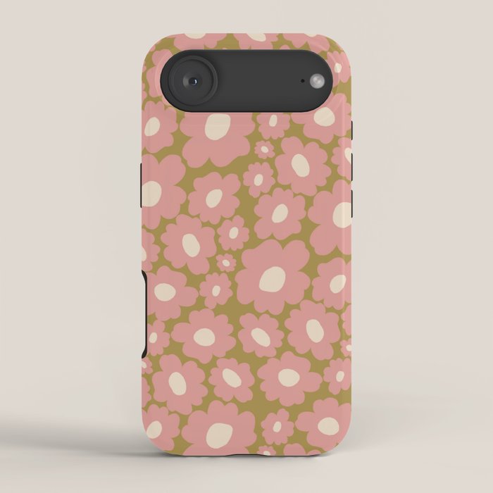 70������s Retro Floral  iPhone Case
