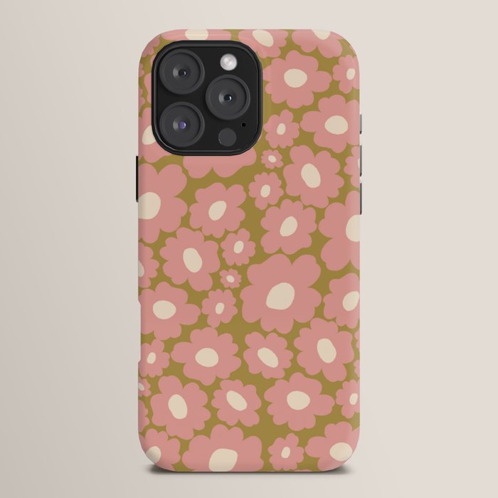 70������s Retro Floral  iPhone Case