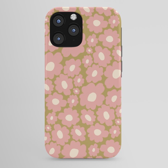 70������s Retro Floral  iPhone Case