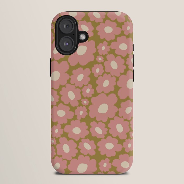 70������s Retro Floral  iPhone Case