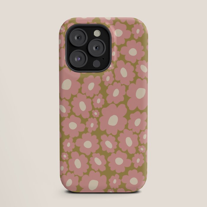 70������s Retro Floral  iPhone Case